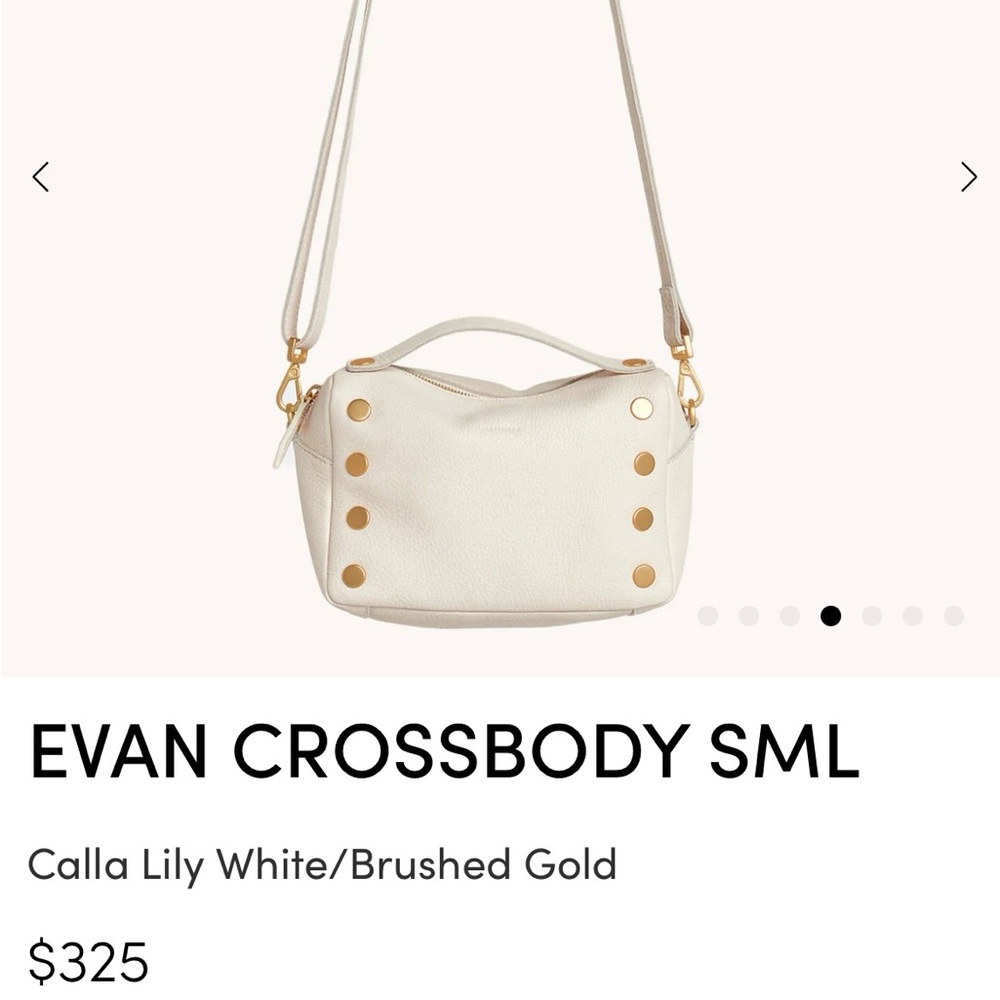 Hammitt Evan Crossbody Bag - Calla Lily White with Brushed Gold